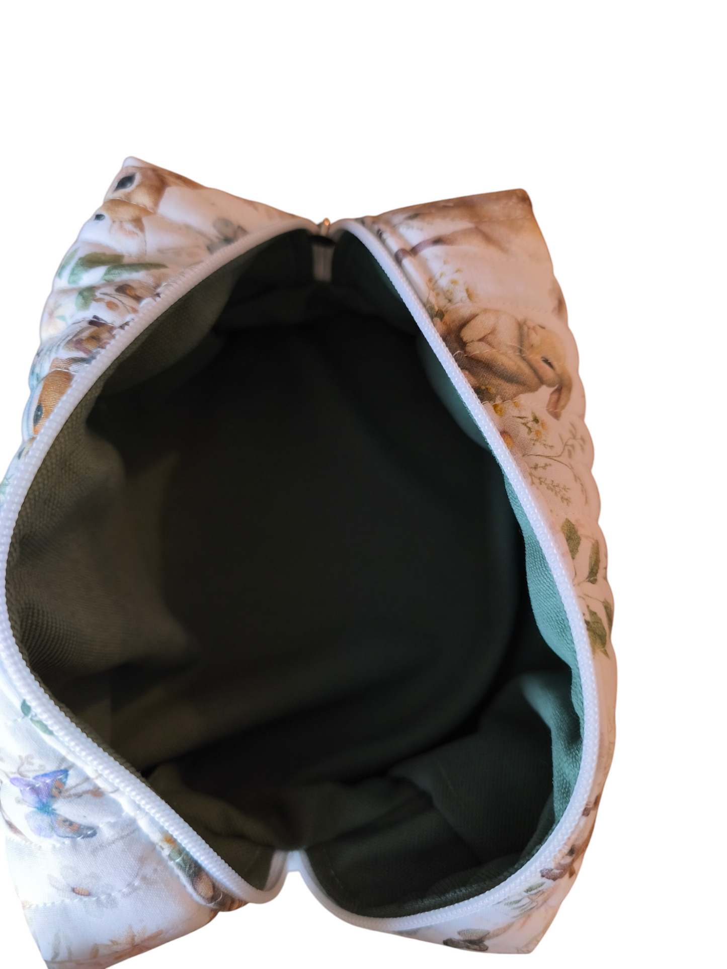 Trousse de toilette matelassée forêt enchantée