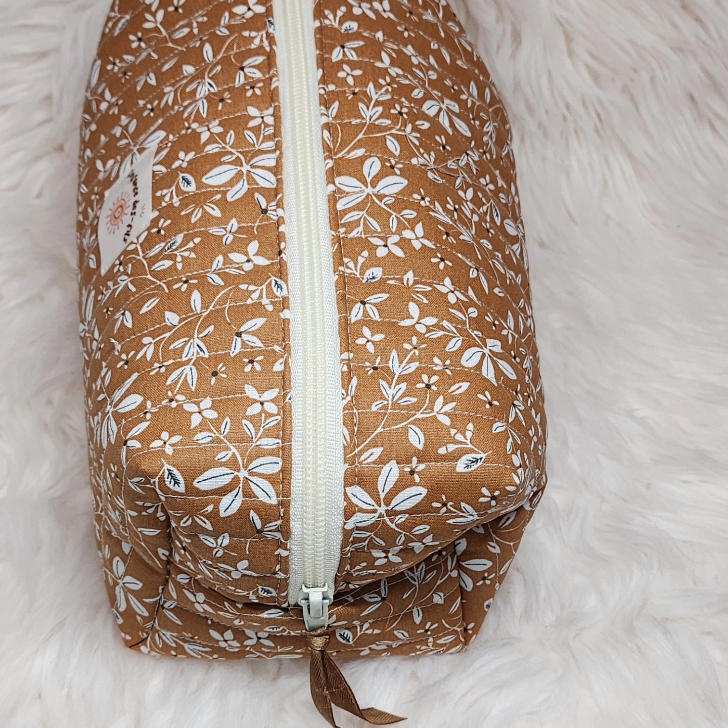 Trousse de toilette matelassé automne