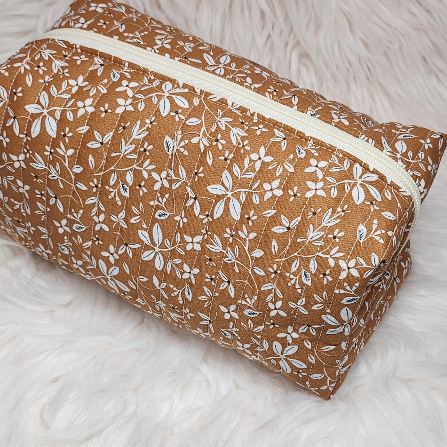 Trousse de toilette matelassé automne