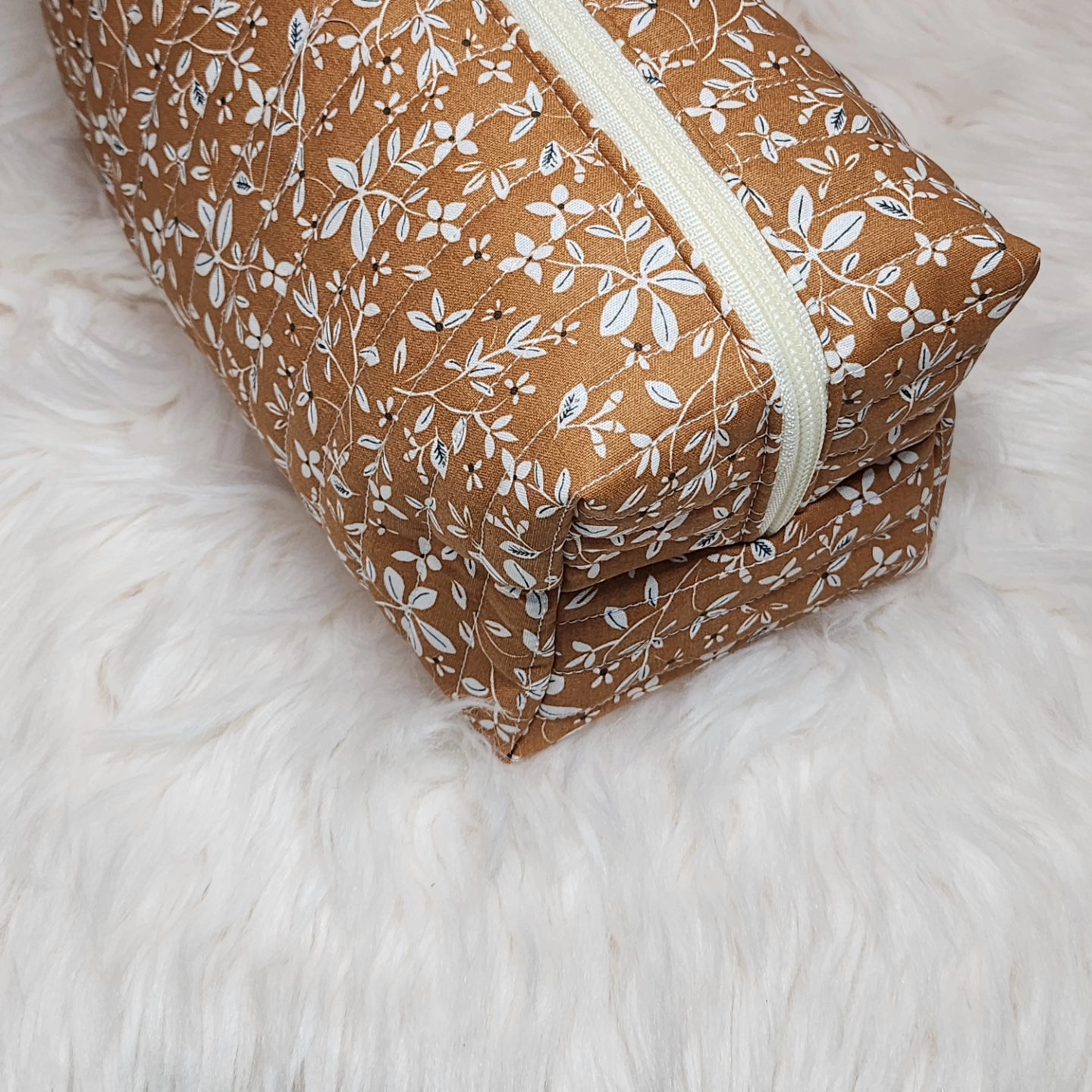 Trousse de toilette matelassé automne