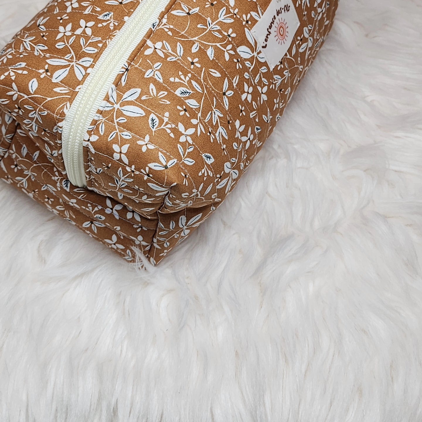 Trousse de toilette matelassé automne