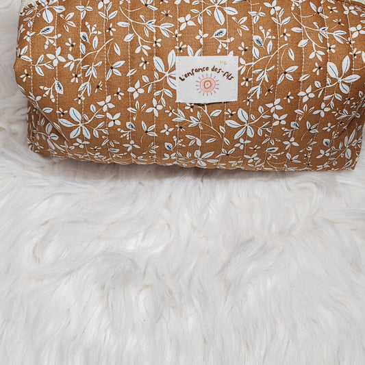 Trousse de toilette matelassé automne