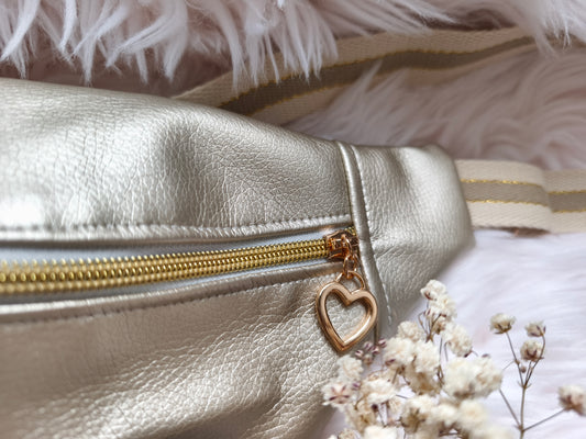 Sac banane doré métallisé