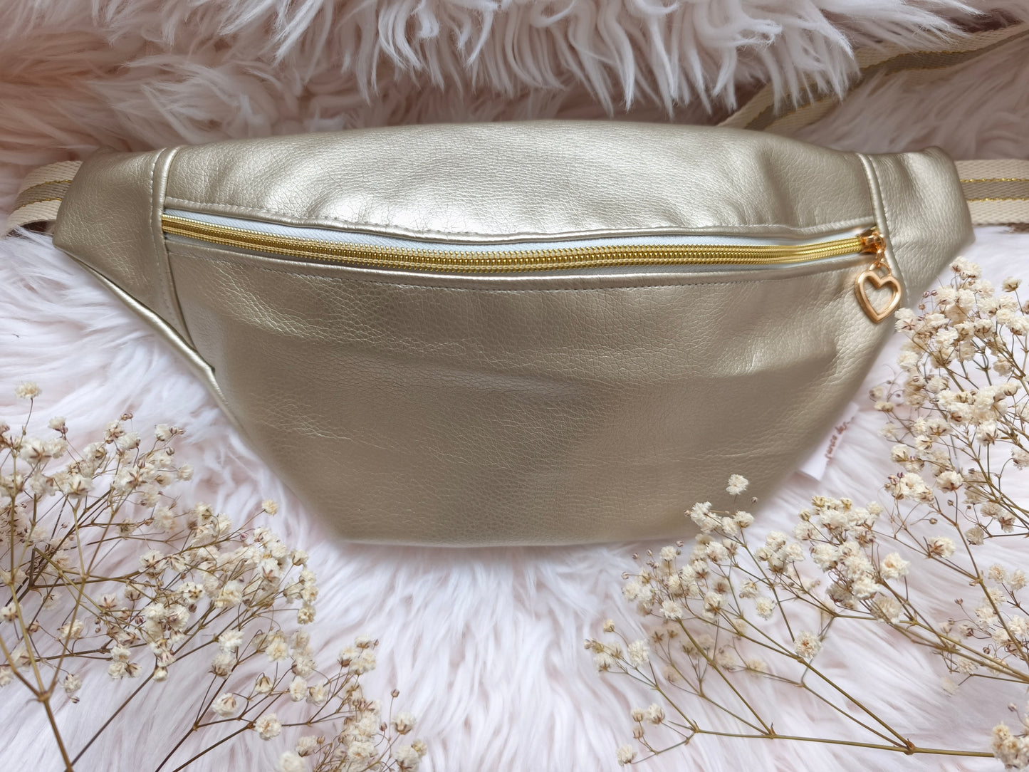Sac banane doré métallisé